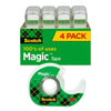 Scotch Magic Tape, 3/4 in. x 500 in., 4 Rolls EasyOptionXY LLC