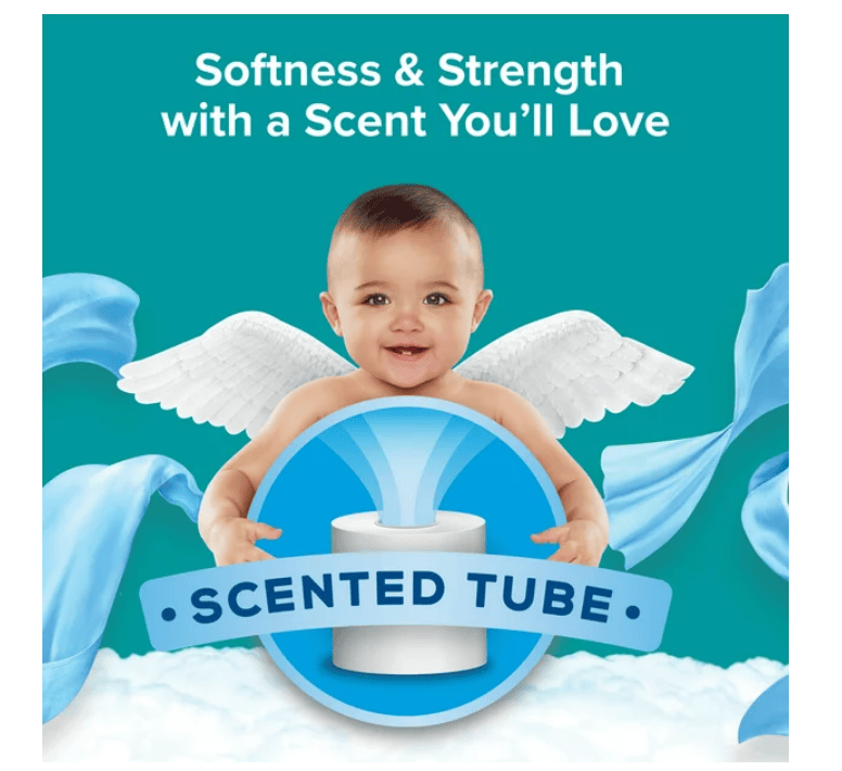 Angel Soft Toilet Paper with Fresh Linen Scented Tube, 48 Mega Rolls EasyOptionXY LLC