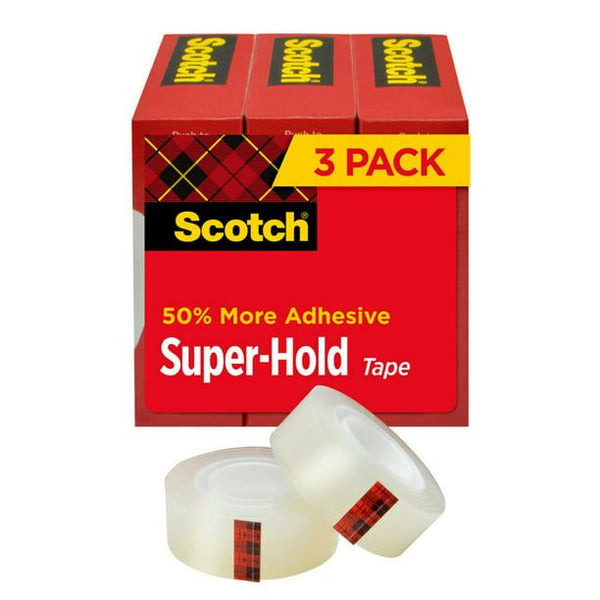Scotch Super Hold Tape, 3/4 in x 800 in per roll, 3 Rolls EasyOptionXY LLC