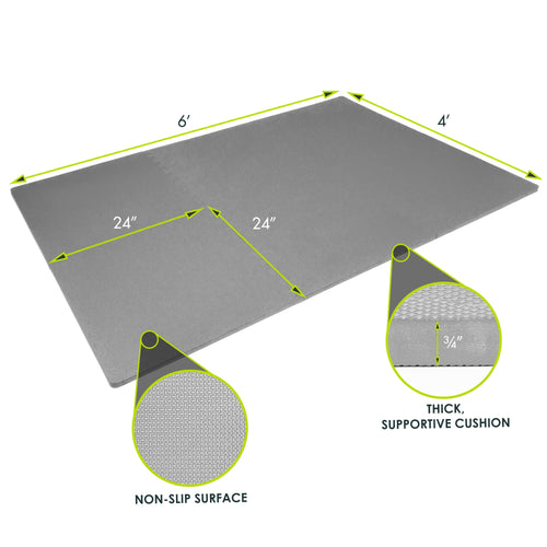 ProsourceFit Exercise Puzzle Mat 0.75" Jupiter Gear
