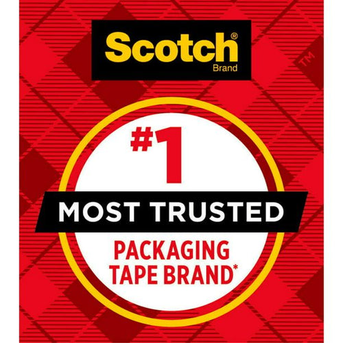 Scotch Heavy Duty Shipping Packaging Tape, Clear, 1.88 in. x 54.6 yd., 4 Rolls EasyOptionXY LLC