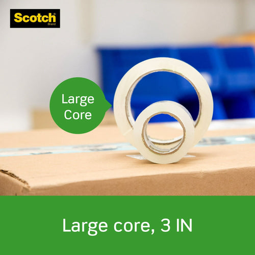 Scotch Tough Grip Packaging Tape 3 Rolls, Clear, 1.88in x 65.6yds Each, 196.9yds Total EasyOptionXY LLC