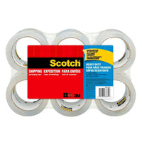 Scotch Packaging Tape Heavy Duty Shipping, Clear, 1.88 in. x 54.6 yd, 6 Rolls EasyOptionXY LLC