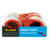 Scotch Heavy Duty Shipping Packaging Tape, 1.88 in x 54.6 yd, 4/Pack with Dispensers EasyOptionXY LLC