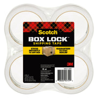 Scotch Box Lock Packaging Tape, Clear, 1.88 in. x 54.6 yd, 4 Rolls EasyOptionXY LLC