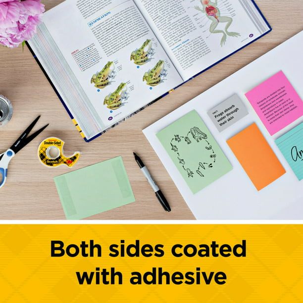 Scotch Double Sided Permanent Tape Dispensers, 1/2"x400", 2 Dispensers EasyOptionXY LLC