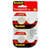 Scotch Transparent Tape, 3/4 in. x 650 in., 2 Dispensers EasyOptionXY LLC
