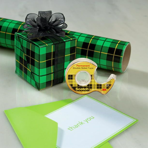 Scotch Double Sided Tape Dispenser Roll, 1/2" x 450"., 1 Dispenser EasyOptionXY LLC
