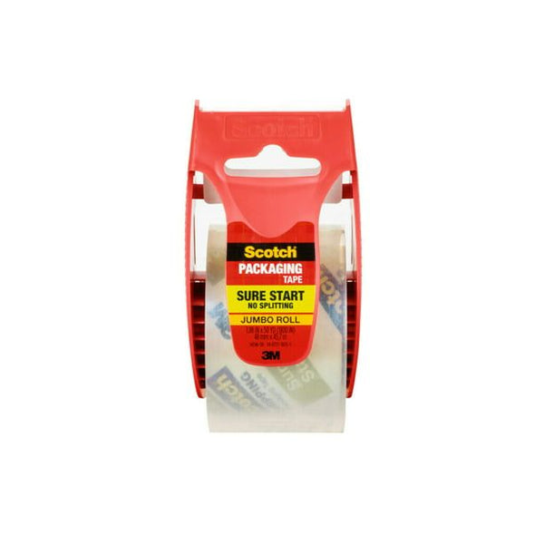 Scotch Sure Start Packaging Tape, Clear, 1.88" x 50 yd., 1 Total EasyOptionXY LLC