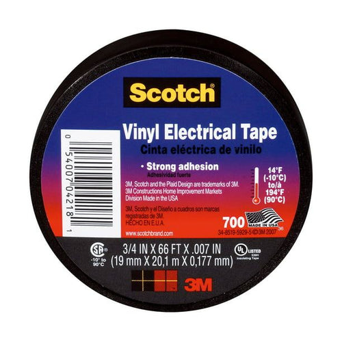 Scotch 700 Electrical Tape, 3/4 in. x 66 ft. x 0.007 in., 1 Roll EasyOptionXY LLC
