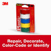 Scotch Colored Plastic Tape, 3/4 in x 125 in, Red, White, Blue, Yellow, Green EasyOptionXY LLC