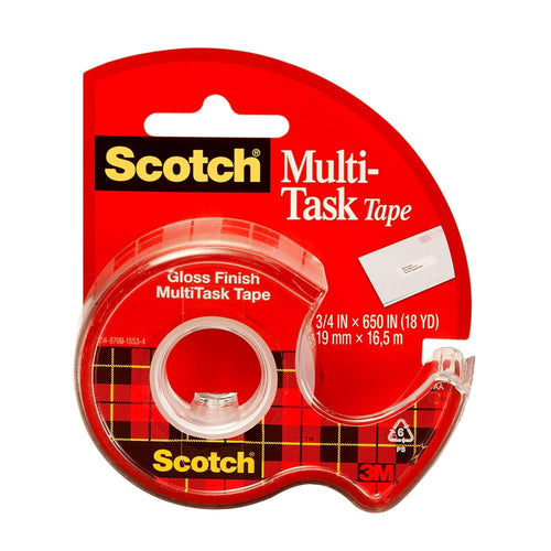 Scotch Multi-Task Tape Dispenser,3/4 in x 650 in, 1 Dispenser EasyOptionXY LLC