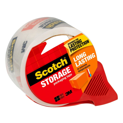 Scotch Long Lasting Storage Packaging Tape, Clear, 1.88 in x 38.2 yd, 1 Dispenser EasyOptionXY LLC