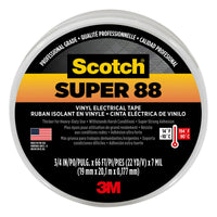 Scotch Super 88 Electrical Tape, 6143-BA-8, 3/4 in. x 66 ft EasyOptionXY LLC
