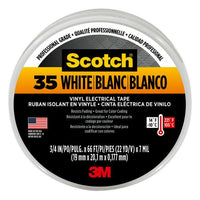 Scotch Professional Electrical Tape, White, 3/4 in. X 66 ft. X 7 mil EasyOptionXY LLC