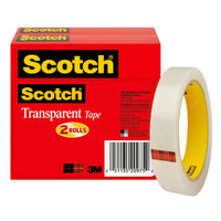 Scotch Transparent Tape, 3/4 in. x 2592 in., 2 Rolls EasyOptionXY LLC
