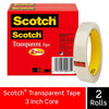 Scotch Transparent Tape, 3/4 in. x 2592 in., 2 Rolls EasyOptionXY LLC