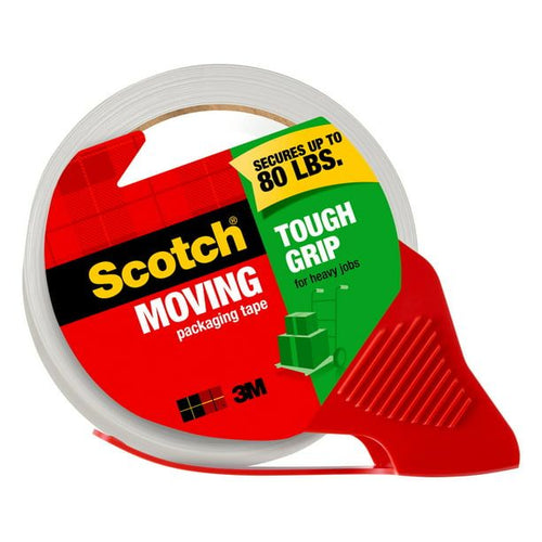Scotch Tough Grip Packaging Tape Dispenser, Clear, 1.88 in x 65.6 yds, 1 Dispenser EasyOptionXY LLC