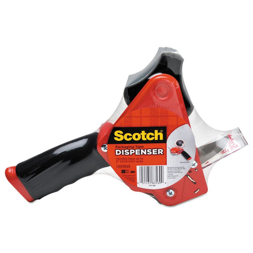 Scotch 3m/commercial Tape Div. Pistol Grip Packaging Tape Dispenser, 3" Core, Metal, Red EasyOptionXY LLC