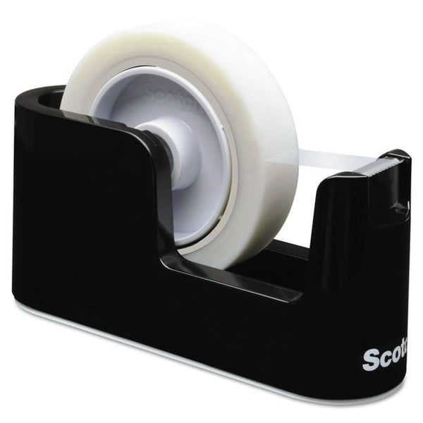 Scotch Heavy Duty Weighted Desktop Tape Dispenser, 1"/3" Core, Plastic, Black EasyOptionXY LLC