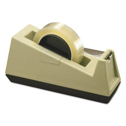 Scotch C-25 Heavy-Duty Weighted Desktop Tape Dispenser, 3" Core, Plastic, Putty/brown EasyOptionXY LLC