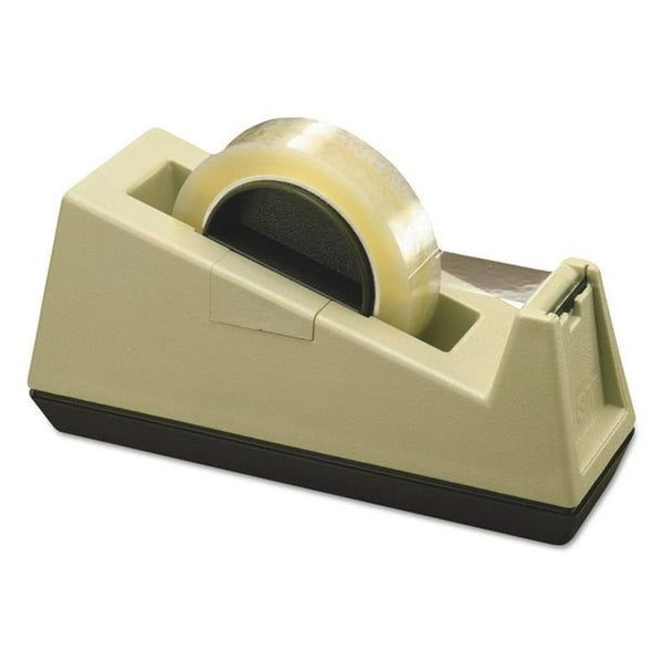 Scotch C-25 Heavy-Duty Weighted Desktop Tape Dispenser, 3" Core, Plastic, Putty/brown EasyOptionXY LLC