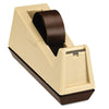 Scotch C-25 Heavy-Duty Weighted Desktop Tape Dispenser, 3" Core, Plastic, Putty/brown EasyOptionXY LLC