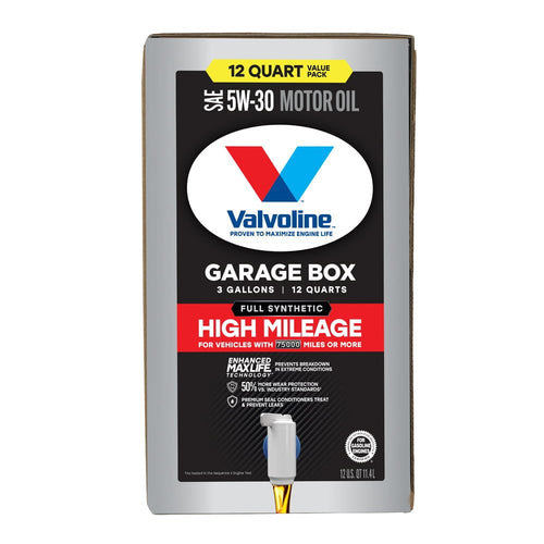 Valvoline Full Synthetic High Mileage 5W-30 Motor Oil, 12 QT EasyOptionXY LLC