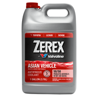 Zerex Asian Vehicle Red Silicate and Borate Free Antifreeze / Coolant 50/50 Ready-to-Use 1 GA EasyOptionXY LLC