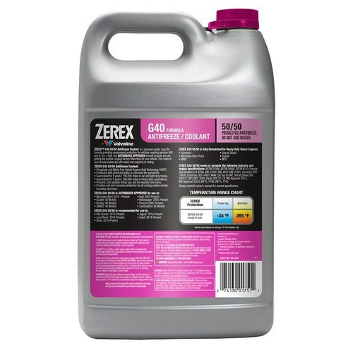 Zerex G40 Phosphate and Nitrite Free Antifreeze/Coolant 50/50 Prediluted Ready-to-Use 1 GA EasyOptionXY LLC