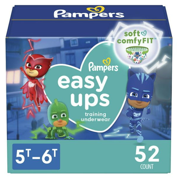 Pampers Easy Ups Training Underwear Boys Size 7 5T-6T, 52 Count EasyOptionXY LLC