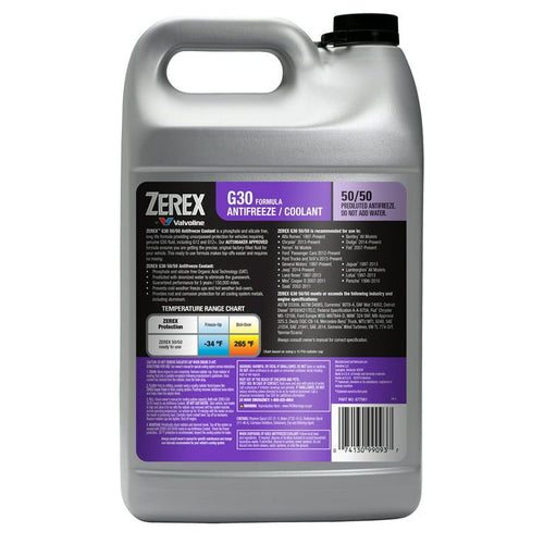 Zerex G30 Antifreeze / Coolant 50/50 Prediluted Ready-to-Use 1 GA EasyOptionXY LLC