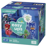 Pampers Easy Ups Training Underwear Boys Size 7 5T-6T, 52 Count EasyOptionXY LLC