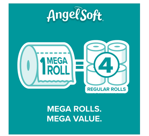 Angel Soft Toilet Paper, 48 Mega Rolls EasyOptionXY LLC