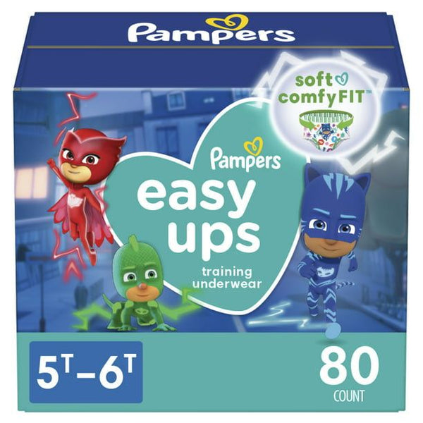 Pampers Easy Ups Training Underwear Boys Size 7 5T-6T, 80 Count EasyOptionXY LLC