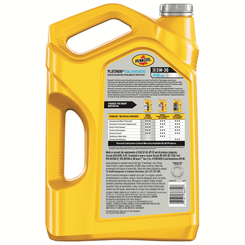 Pennzoil Platinum Full Synthetic 5W-30 Motor Oil, 5-Quart EasyOptionXY LLC