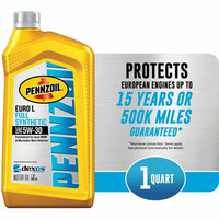 Pennzoil Platinum Euro L Full Synthetic 5W-30 Motor Oil, 1 Quart EasyOptionXY LLC