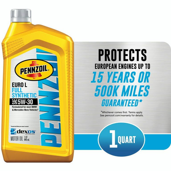 Pennzoil Platinum Euro L Full Synthetic 5W-30 Motor Oil, 1 Quart EasyOptionXY LLC