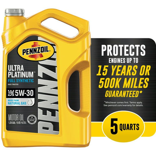 Pennzoil Ultra Platinum 5W-30 Full Synthetic Motor Oil, 5 Quart. EasyOptionXY LLC