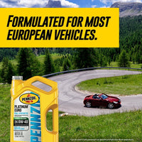 Pennzoil Platinum Euro Full Synthetic 0W-40 Motor Oil, 5 Quart EasyOptionXY LLC