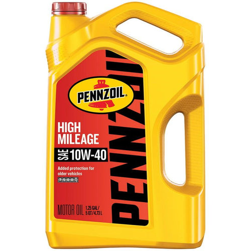 Pennzoil High Mileage 10W-40 Motor Oil for Vehicles over 75K Miles, 5 Quart EasyOptionXY LLC
