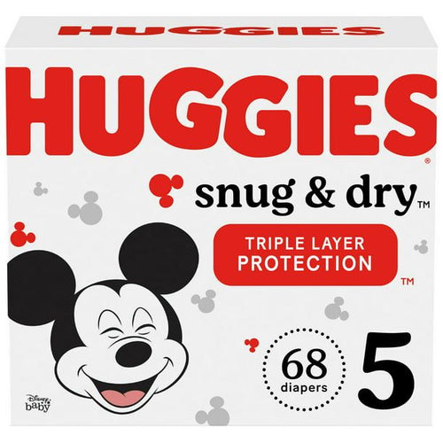 Huggies Snug & Dry Baby Diapers Size 5; Count 68 EasyOptionXY LLC