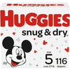 Huggies Snug & Dry Baby Diapers Size 5; Count 116 EasyOptionXY LLC