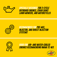 Pennzoil Premium Outboard and Multi-Purpose 2-Cycle Engine Oil, 1 Quart EasyOptionXY LLC