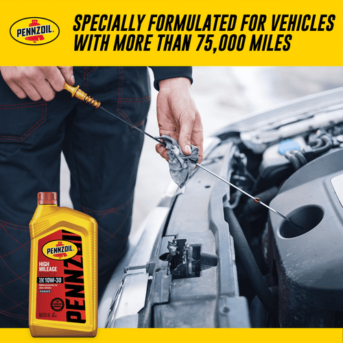 Pennzoil High Mileage 10W-30 Motor Oil for Vehicles over 75K Miles, 1 Quart EasyOptionXY LLC