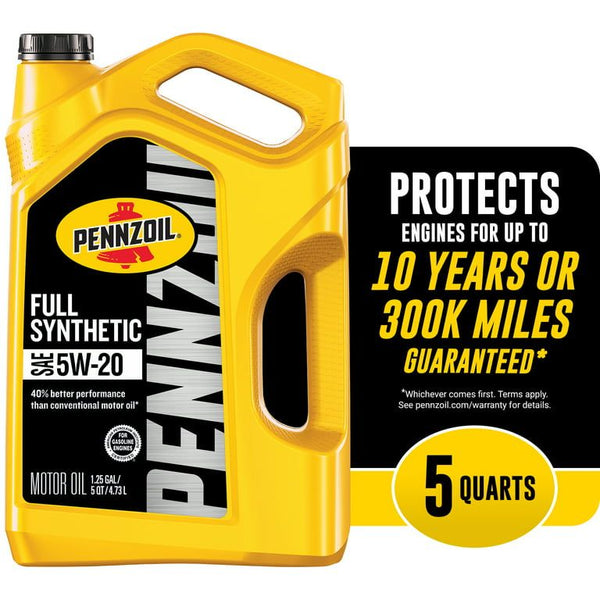 Pennzoil Full Synthetic 5W-20 Motor Oil, 5 Quart EasyOptionXY LLC