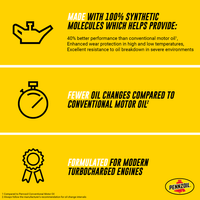 Pennzoil Full Synthetic 5W-20 Motor Oil, 5 Quart EasyOptionXY LLC