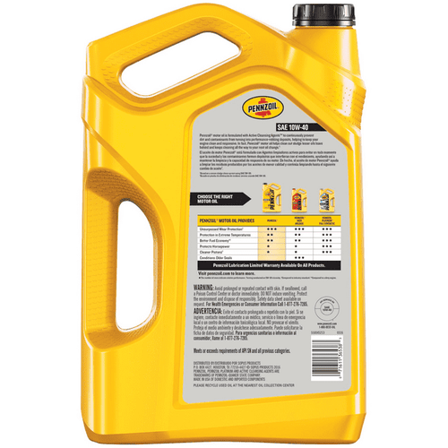 Pennzoil Conventional 10W-40 Motor Oil, 5-Quart EasyOptionXY LLC