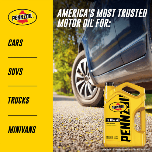 Pennzoil Conventional 10W-40 Motor Oil, 5-Quart EasyOptionXY LLC