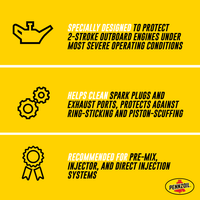 Pennzoil Marine Premium Plus 2-Cycle Synthetic Blend Motor Oil, 1 Gallon EasyOptionXY LLC